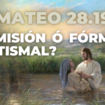 MATEO 28.19, ¿Es una comisión o una fórmula bautismal? – Explicación: BAUTISMO DE LA APOSTASÍA OMEGA – PDF