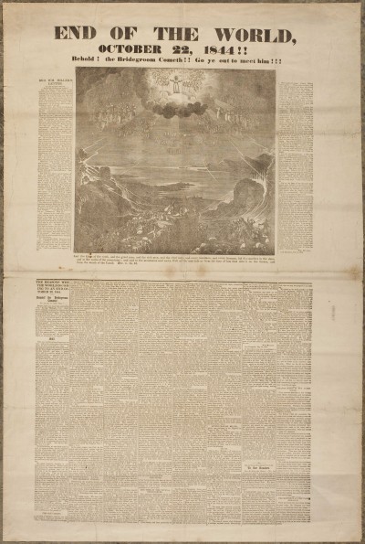 End of the World, October 22, 1844: Behold! the Bridegroom cometh!! Go ye out to meet him!!!